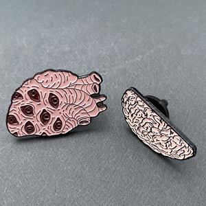 Muestra libre <span class=keywords><strong>de</strong></span> Metal, corazón negro órgano Placa <span class=keywords><strong>de</strong></span> diseño barato broches y alfileres <span class=keywords><strong>de</strong></span> - Product Image 6