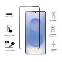 Protection d'écran pour téléphone portable S26, protection d'écran en verre trempé à couverture intégrale et colle intégrale pour Samsung Galaxy S26
