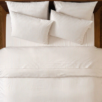 Parure de lit de luxe 100 % coton de marque américaine, vente en gros, imprimé coloré, pour usage domestique et hôtelier, avec taies d'oreiller et drap-housse/drap plat