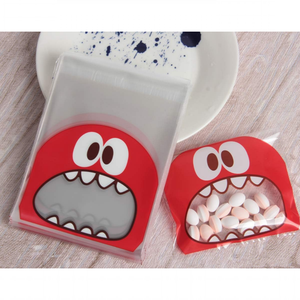 Sacs à biscuits <span class=keywords><strong>Monster</strong></span> Sacs à friandises en cellophane auto-adhésifs OPP pour boulangerie, biscuits, chocolats, snacks - Product Image 4