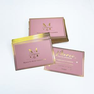 Impression de cartes de visite de luxe avec logo personnalisé en feuille d'or avec gaufrage sur carton/carton duplex pour mariage anniversaire - Product Image 4