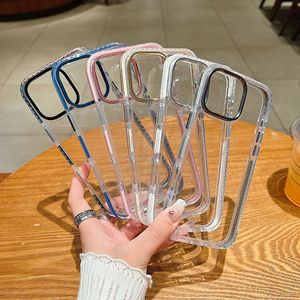 Pha Lê Rõ Ràng 2.0 TPE Chống-Mùa Thu Bảo Vệ Trường Hợp Đối Với <span class=keywords><strong>iPhone</strong></span> 17 Và Đối Với <span class=keywords><strong>Apple</strong></span> 14 Với Phần Cứng Nút Nhẫn Điện Thoại Di Động Trường Hợp - Product Image 1