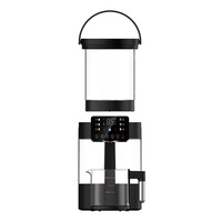 Bouilloire à thé électrique 3L+1L, 1800W, haute puissance, en verre, avec écran LED
