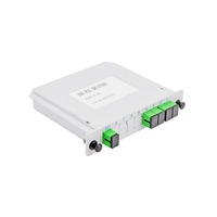 Répartiteur PLC à fibre optique FTTH FTTX SC APC UPC 1x2 1x4 G657A1 Monomode Type Cassette Enfichable