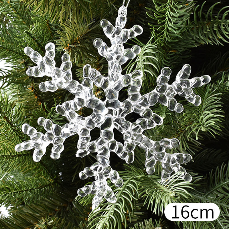 16cm fully transparent snowflake