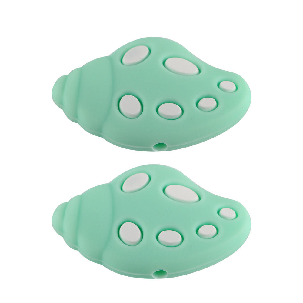 ลูกปัดโฟกัสหอยมุกสีเขียวมินต์ SA111