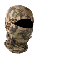 Cagoule respirante en maille camouflage avec logo personnalisé pour casque de moto intégral, ski, sports de plein air et pêche