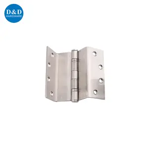 4 polegadas 90 graus boa qualidade aço inoxidável 304 manivela dobradiça madeira metal porta dobradiças