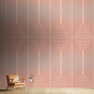 Design scanalato 2440mm * 1220mm * 9mm/12mm /24mm pannelli professionali in fibra di poliestere 100% pannello acustico facile da Insall - Product Image 3