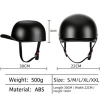 Casque de moto électrique ou semi-ouvert en ABS style gangster avec cadeaux