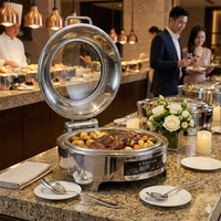 Chauffe-Plat Électrique Commercial en Acier Inoxydable pour Buffet d'Hôtel, Réchaud Professionnel pour Restaurants et Équipements de Restauration