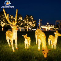 Lumières LED géantes de Noël 3D imperméables IP44/IP65 pour décorations de Noël en plein air, parcs, centres commerciaux, places