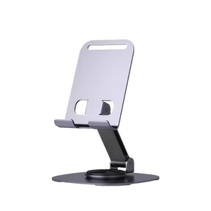 Nuovo Supporto per Telefono Cellulare <span class=keywords><strong>da</strong></span> <span class=keywords><strong>Scrivania</strong></span>, Antiscivolo, Rotazione a 360°, in Metallo, Compatibile con Tutti i Telefoni - Product Image 1