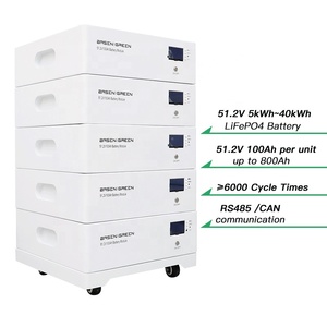 Batería de Litio-Ferrofosfato (LiFePO4) de Gran Capacidad Basen Energy para Almacenamiento de Energía en el Hogar, Alto Voltaje <span class=keywords><strong>5KW</strong></span> 11kWh 15kWh 16kWh, Batería Modular Apilable - Product Image 3