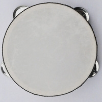 Tambor Orff de pandereta de mano de 4/6/8/10 pulgadas al por mayor-Tambor de percusión para adultos de una sola fila para banda de boda y eventos de fiesta