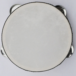 Tambor Orff de pandereta de mano de 4/6/8/10 pulgadas al por mayor-Tambor de percusión para adultos de una sola fila para banda de boda y eventos de fiesta - Product Image 3