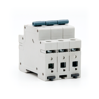 Nouveau design Mini disjoncteur MCB 4 pôles 63A 50/60Hz 6kA 10kA C65 AC 240V 4.5ka capacité de coupure 230V/380V tension nominale