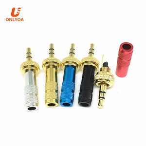 חדש מיני 3.5mm חוט רמקול אודיו ג 'ק סטריאו תקע מיוחד זהב מצופה 3.5 סטריאו תקע עבור DIY - Product Image 3