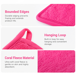 <span class=keywords><strong>Gant</strong></span> <span class=keywords><strong>de</strong></span> toilette en microfibre personnalisable avec logo, réutilisable, pour le démaquillage et le nettoyage du visage - Product Image 2