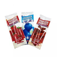 Sacs de sécurité à scellage arrière en gros pour fabricants, sachets à scellage à soufflet pour bâtonnets glacés, impression en héliogravure, PE, impression de logo personnalisé, taille personnalisée, ISO