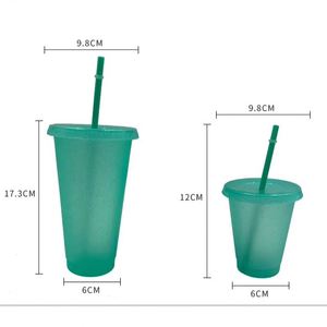 Dd4380 Gobelet de voyage réutilisable en plastique PC brillant, avec compartiments pour poudre de paillettes et bouteille, pour café glacé, résistant à l'eau bouillante, pour enfants - Product Image 4
