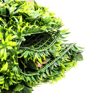 ZC Kango Planta de pared artificial Panel de plantas de pared artificial Jardín vertical Verde 3D Plantas artificiales verdes Panel de pared Selva - Product Image 6