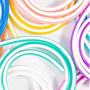 Tira de Luces LED de Neón Flexible de Nueva Generación de 6 mm y 12 V con Resistencia al Agua IP33, 14 Colores Individuales, Atenuable, Material de Silicona - Product Image 4