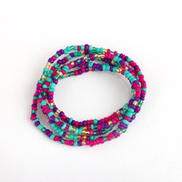 Perles de riz multicouches colorées de style bohème, prix d'usine, vente en gros