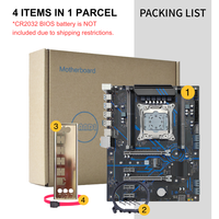 Nouvelle carte mère PANDL X99-QD3 double PCIe3.0 X16, compatible avec les processeurs Intel Xeon E5 V3 V4, 4 emplacements DDR3, SATA3.0, NVMe M.2, carte mère X99