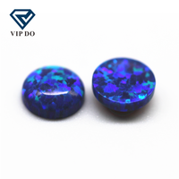 2mm-12mm 92 opale synthétique multicolore rond dos plat cabochon coupe OP #14 opale de feu pierre précieuse en vrac opale artificielle cabochon gemmes