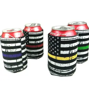 Neoprene cerveja manga com seu logotipo da marca personalizado pode refrigerador saco moda promocional sublimação Stubby Koozi