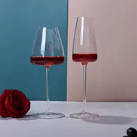 Caixa de presente estilo italiana de cristal de vinho, sem chumbo, cristal de vidro transparente