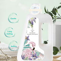 Échantillon gratuit LC Oem Parfum Gardénia haute qualité Produits chimiques ménagers écologiques Détergent à lessive liquide pour lavage en machine