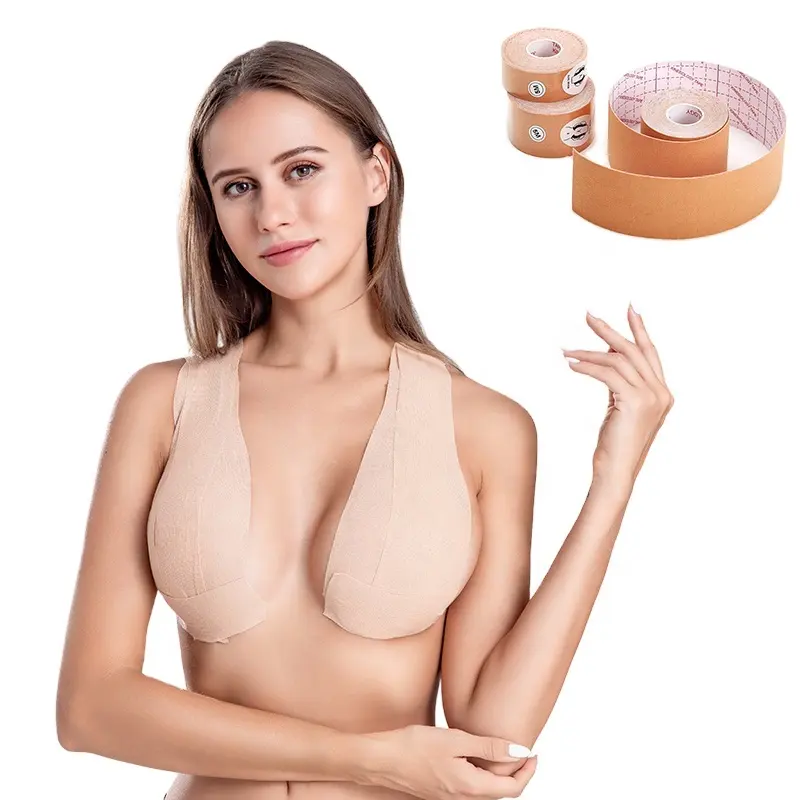 Bán buôn đàn hồi dùng một lần Sweatproof ngực thoáng khí nâng Băng thoải mái boob nâng băng cho phụ nữ