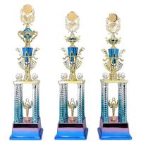 Trophées de style sportif gravés en letterpress, écologiques, en plastique, sur mesure, grand format, de luxe, à 4 poteaux, vente en gros d'usine Diaocai