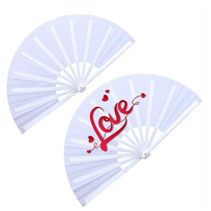Éventails pliants personnalisés en bambou de 13 pouces pour événements, avec impression et logo, pour musique et événements, vente en gros - Product Image 2