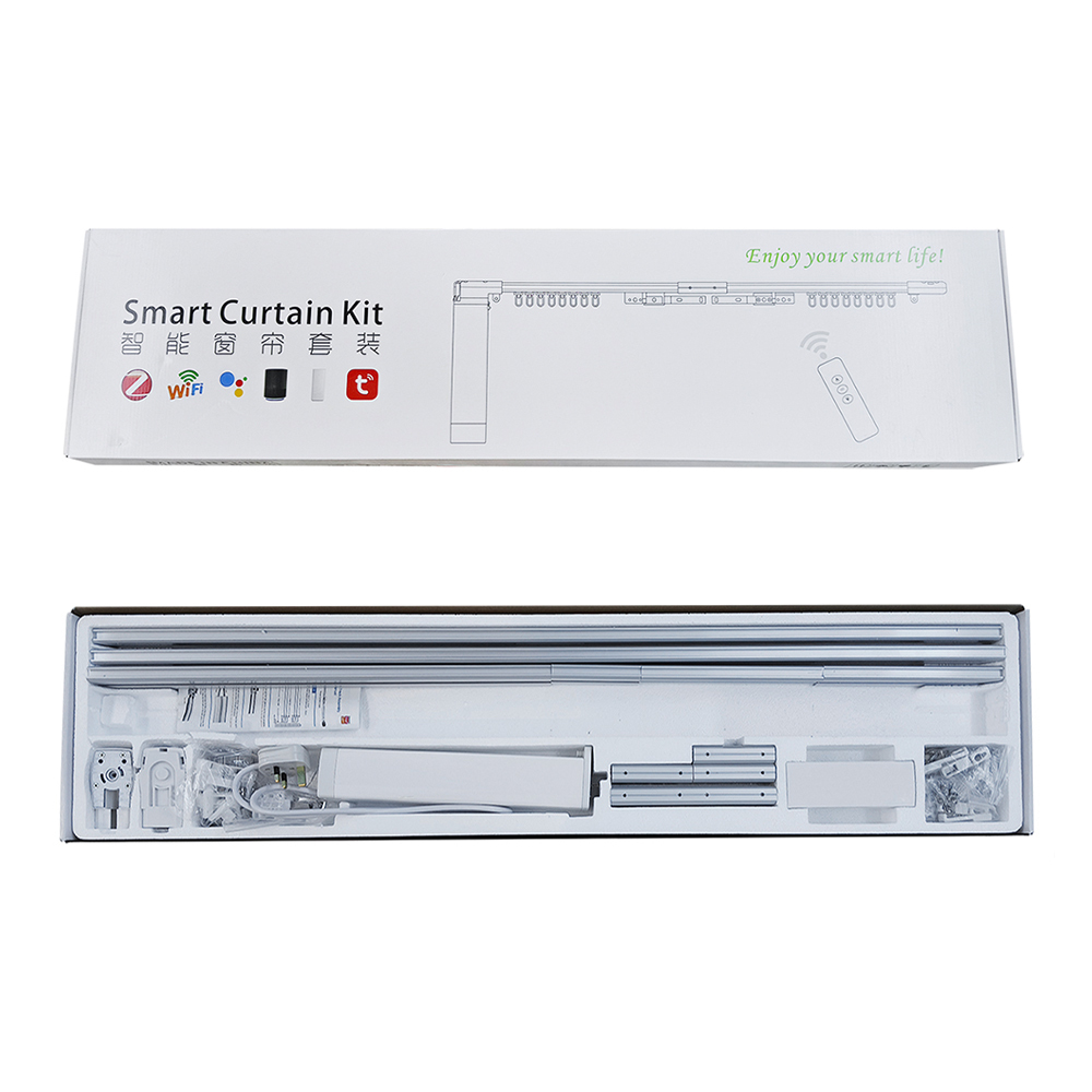 2026 Latest Tuya WIFI/Zigbee Smart Curtain Motor, Curtain Kit for Smart Home Solutions, Support Voice & One-Way Remote Control · image 6