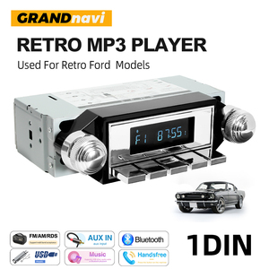 Reproductor <span class=keywords><strong>MP3</strong></span>/MP4 Grandnavi 1 Din, Radio para Auto con Amplificador Retro, Unidad Principal con USB/Tarjeta SD, FM, Carga Rápida de 30m, Control del Volante - Product Image 1