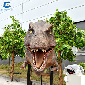 SGD10 tête de dinosaure t-rex murale Silicone <span class=keywords><strong>Dinosau</strong></span> t-rex modèle animatronique pour la décoration de centre commercial - Product Image 4