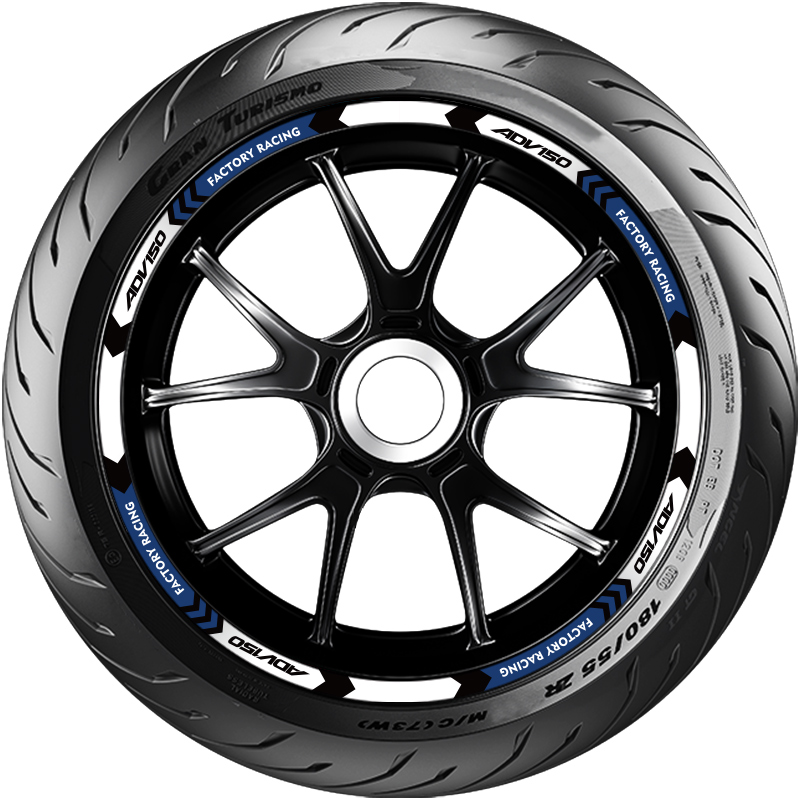 Наклейки на колеса 14 дюймов, светоотражающие полосы, наклейка на обод колеса для мотоцикла honda adv 150