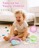 Casque audio pour enfants IClever BTH27, certifié CPC, volume limité 75/80dBA, autonomie 74H, sans BPA, pour les enfants de 2 ans et plus.