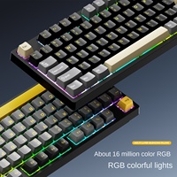 Clavier mécanique sans fil K98 Hot Plug Mahjong Audio personnalisé pour jeux électroniques, RGB, trois modes, USB Type A, 97 touches