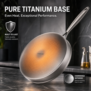 Wok <span class=keywords><strong>de</strong></span> <span class=keywords><strong>Titanio</strong></span> sin Químicos, Cocina Saludable, Sin Revestimiento Antiadherente, Libre <span class=keywords><strong>de</strong></span> PFOA y PTFE, Utensilio <span class=keywords><strong>de</strong></span> Cocina para Saltear - Product Image 4