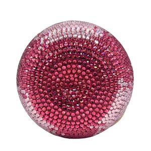 Pochette de soirée mignonne pour femme, motif pomme, avec strass brillants, sac à main pour soirée et fête, avec chaîne amovible - Product Image 6