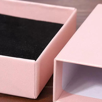 Boîte Coulissante en Carton Rigide Personnalisée pour Colliers, Emballage Cadeau Écologique avec Éponge, Organisateur de Bijoux avec Ruban