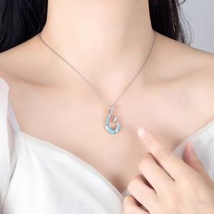 Bijou Factory 925 Silver <b>Jewellery</b> Sealife Larimar <b>Blue</b> Larimar Pendant Wholesale Jewelry Pendant - Product Image 2