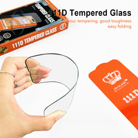 Protection d'écran en verre trempé HD double résistance avec colle intégrale anti-traces de doigts pour iPhone 17 Pro Max 111D, compatible iPhone 16 15 14 13