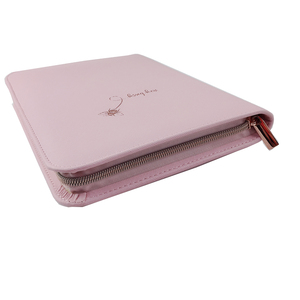 Dây Kéo Padfolio B5 Tập Tin Thư Mục Kinh Doanh Faux Leather Màu Tím Danh Mục Đầu Tư - Product Image 4