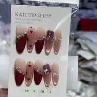 Uñas Postizas de Color Sólido, Diseño Aleatorio, 10 Piezas/Juego, Uñas Postizas Cortas Cuadradas
