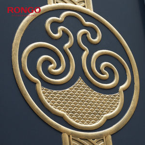 Porte d'entrée de jardin en alliage d'aluminium antivol à double porte électrique de style britannique <span class=keywords><strong>avec</strong></span> <span class=keywords><strong>motif</strong></span> d'ouverture automatique <span class=keywords><strong>coulissant</strong></span> - Product Image 4